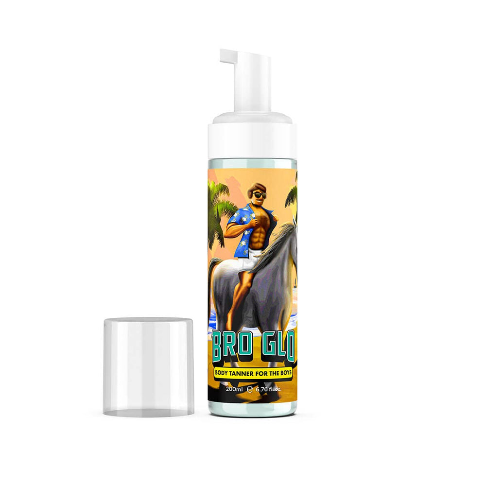 Bro Glo starter bundle for the body provides even color and quick dry.