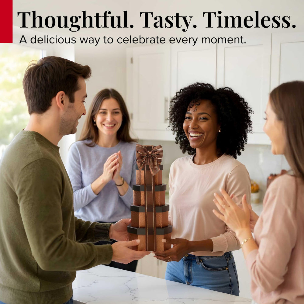 Broadway Basketeers kosher snack assortment highlights premium quality for celebrations.