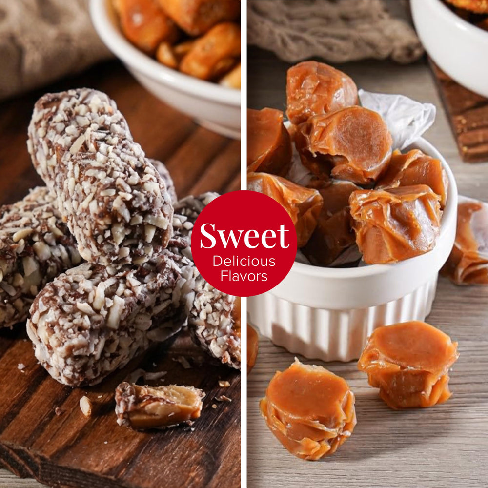 Broadway Basketeers mixed nuts and snacks close-up highlighting premium ingredients