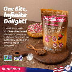 Ingredients label confirms vegan and gluten-free options for mindful snacking.