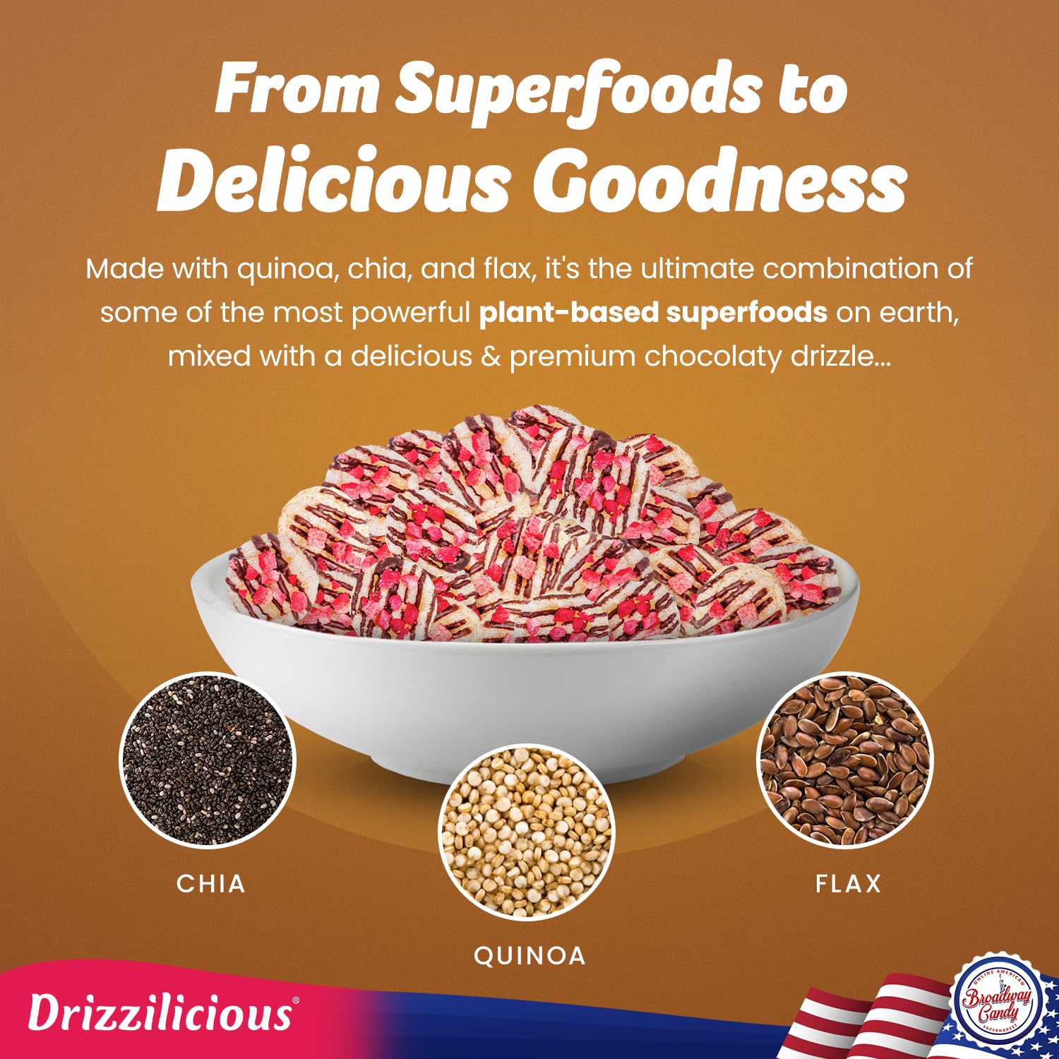 Serving suggestion image shows a quick, convenient snack ready for on-the-go.