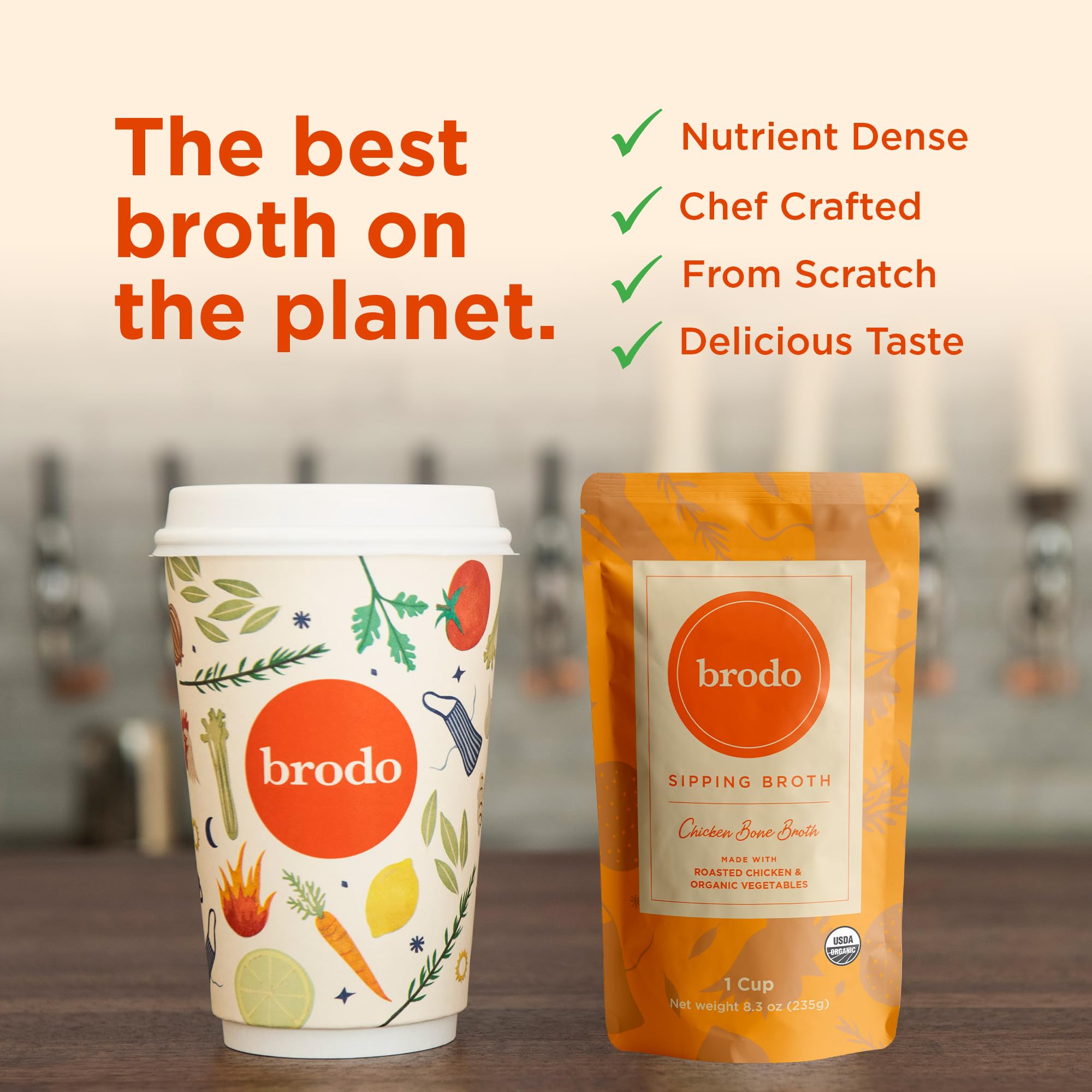 Brodo broth base for soups and stews with aromatics