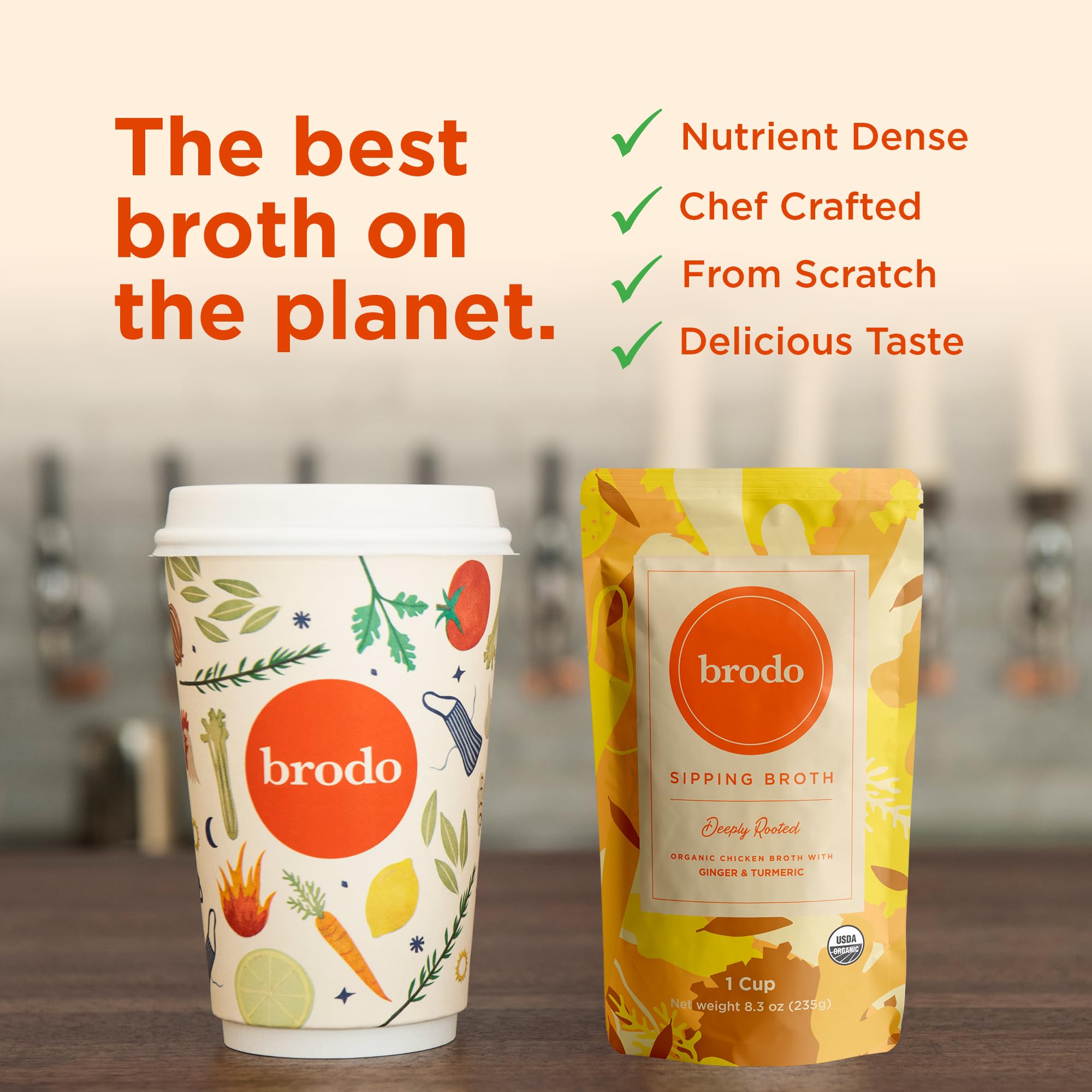 Brodo Deeply Rooted collagen-rich broth ingredients highlight protein-friendly nourishment