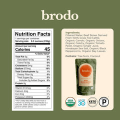 Brodo cup of broth in a mug for a quick, warming beverage.