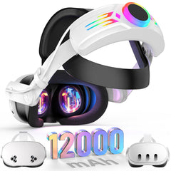 BROKELIT RGB head strap battery pack for Quest 3 extends playtime up to 8 hours