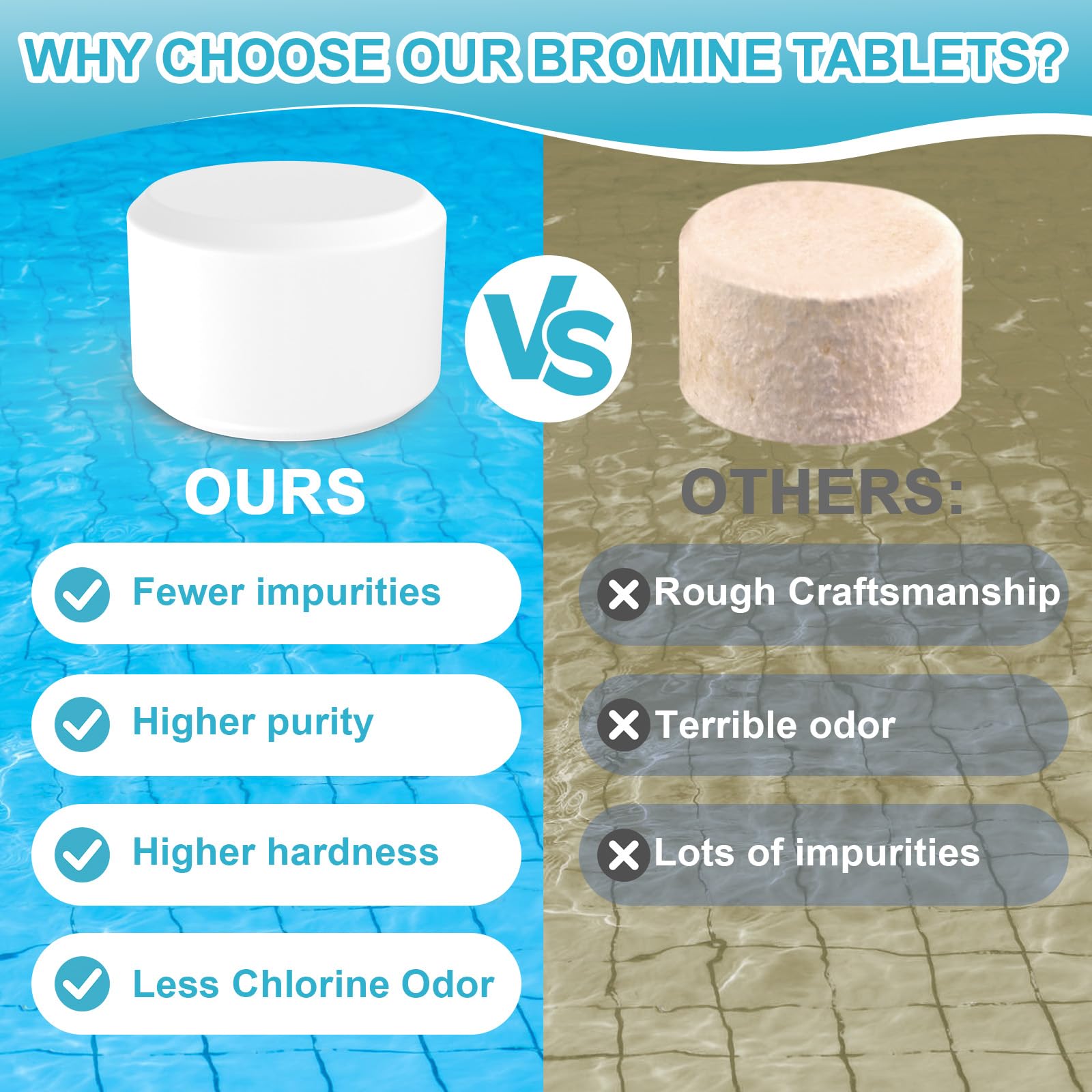 BROMIGUARD controls algae and keeps spa water clear.