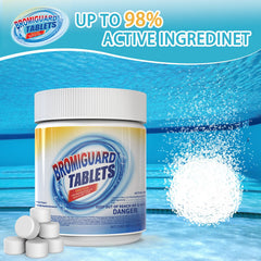 BROMIGUARD bromine tablets with mild odor for pleasant spa water.
