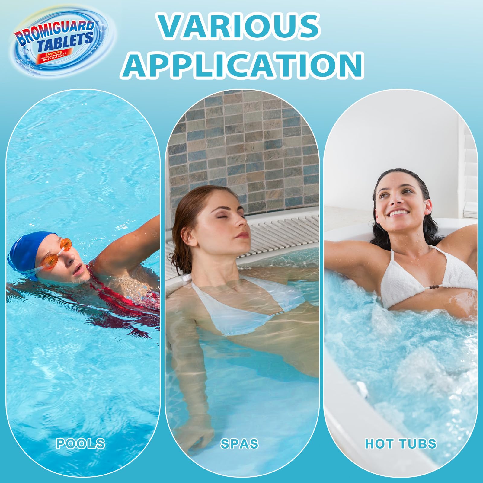 BROMIGUARD easy-to-use, stabilizer-free dosing in spa dispensers.