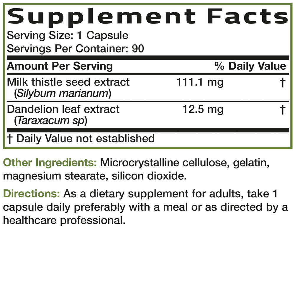 Bronson bottle with manufacturing date and lot number for traceability.