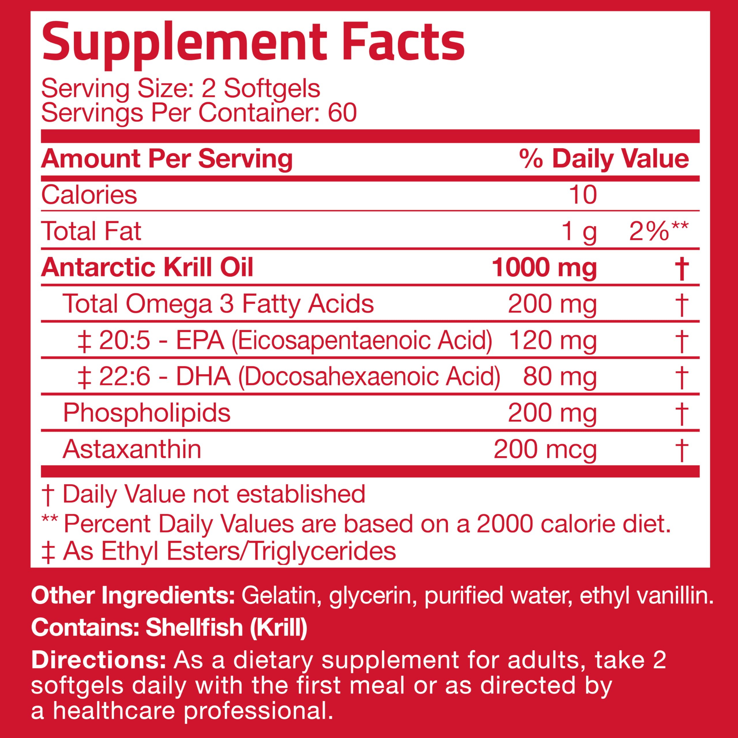 Bronson Antarctic Krill Oil softgels pouring for an easy dose.