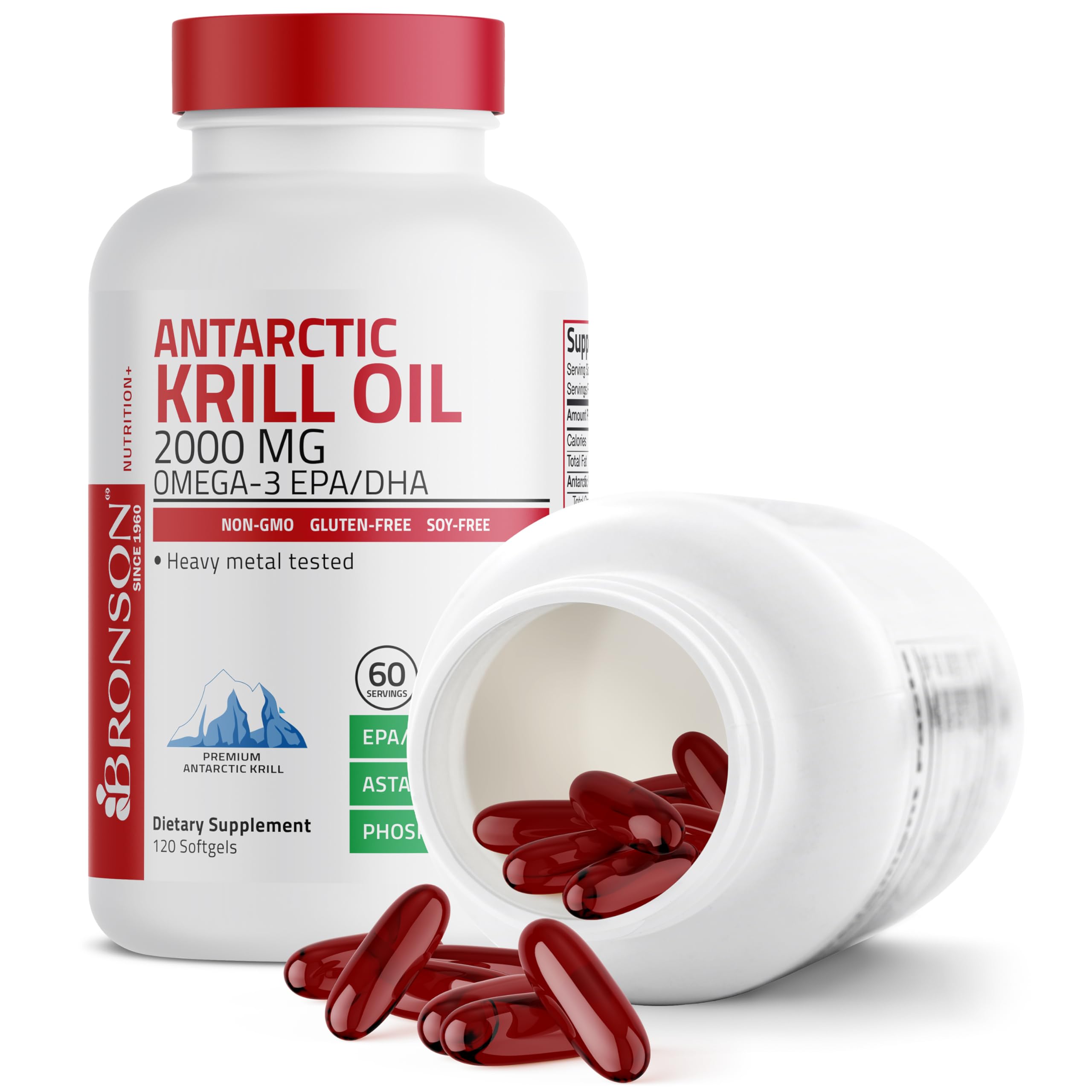 Bronson Antarctic Krill Oil lab test certificate underscoring product quality