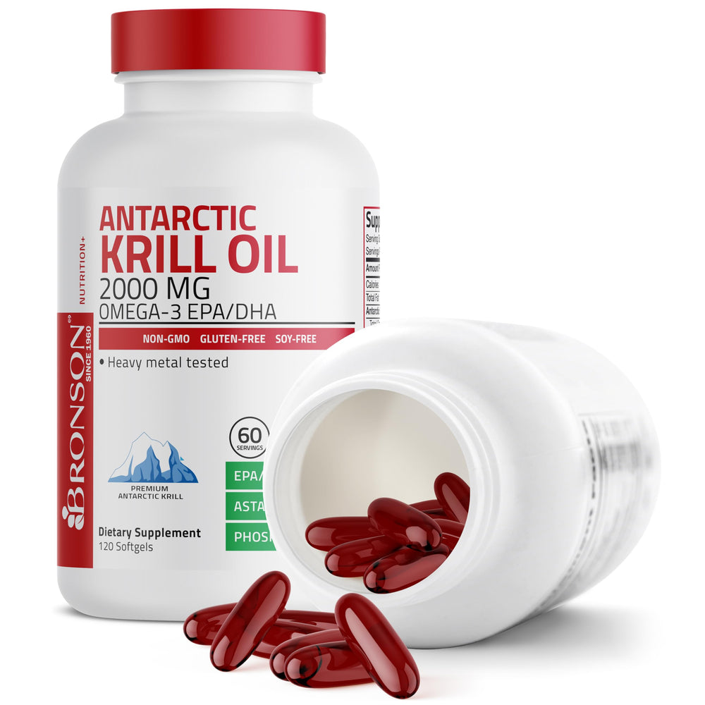 Bronson Antarctic Krill Oil lab test certificate underscoring product quality