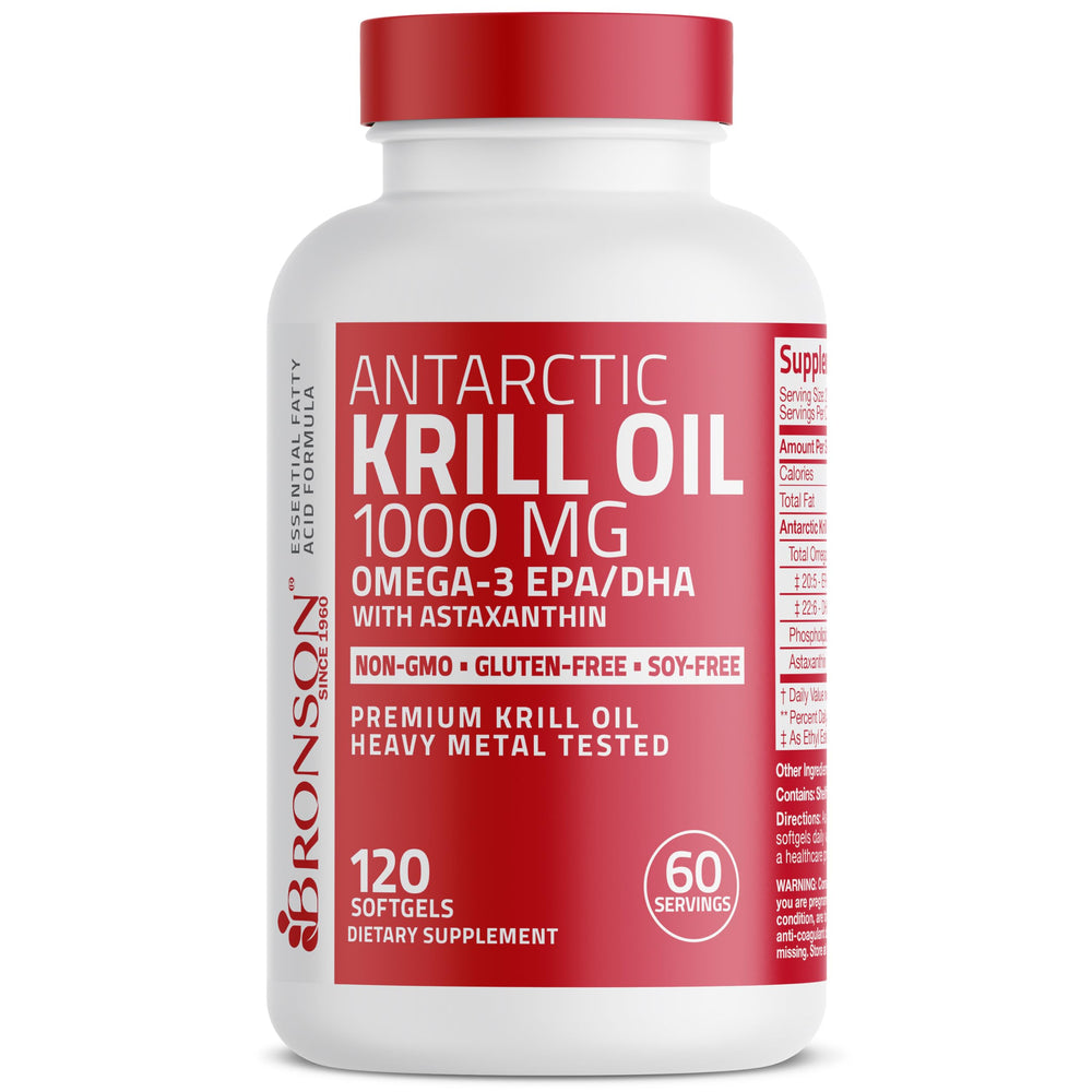 Bronson Antarctic Krill Oil lab-tested for purity at a NY facility.