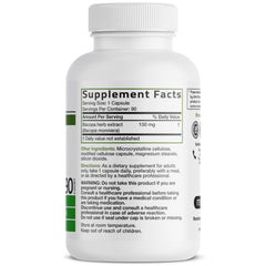 Bronson Bacopa capsules closeup highlights pills ready for daily use and routine.