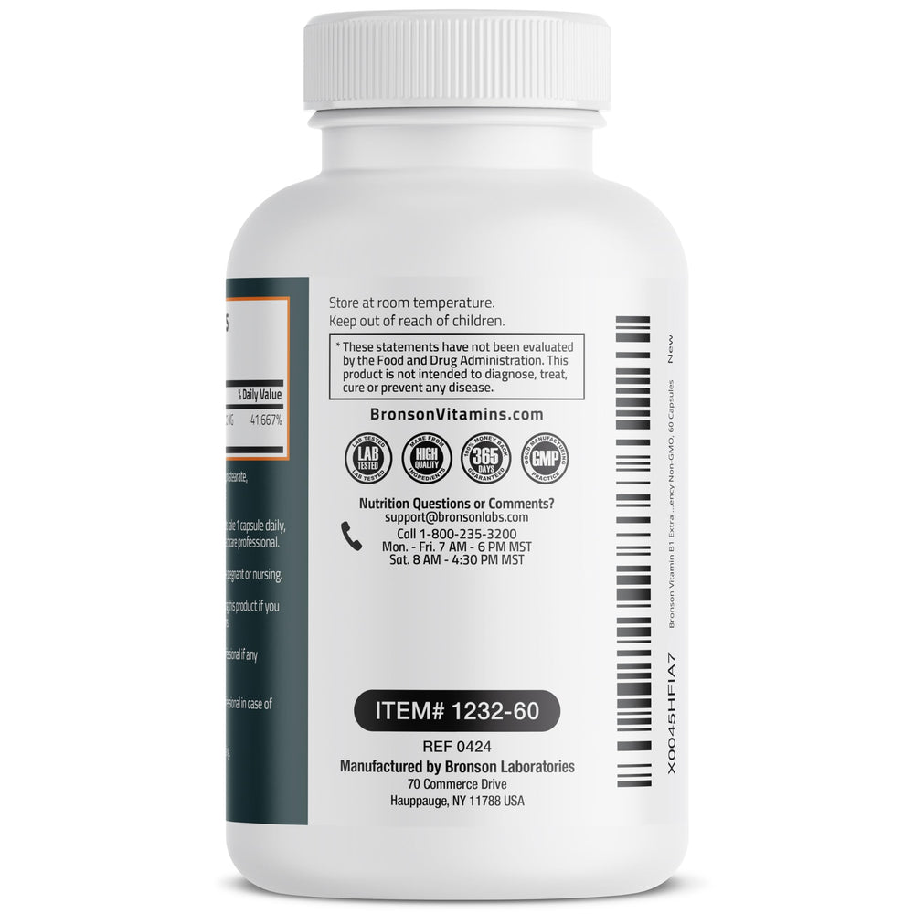 Bronson Basics branding on a timeless vitamin bottle