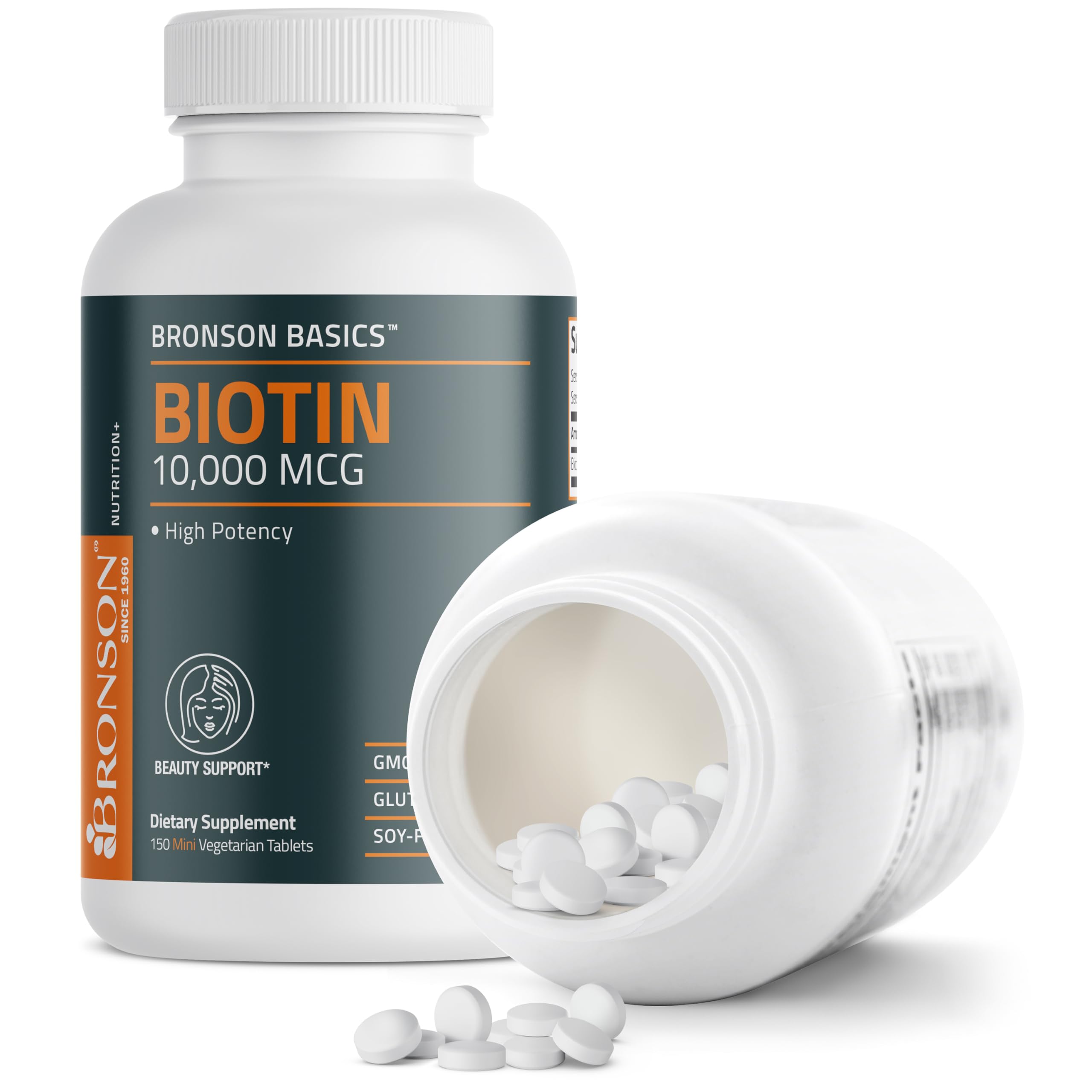 Bronson Biotin cGMP New York facility seal ensures rigorous standards.