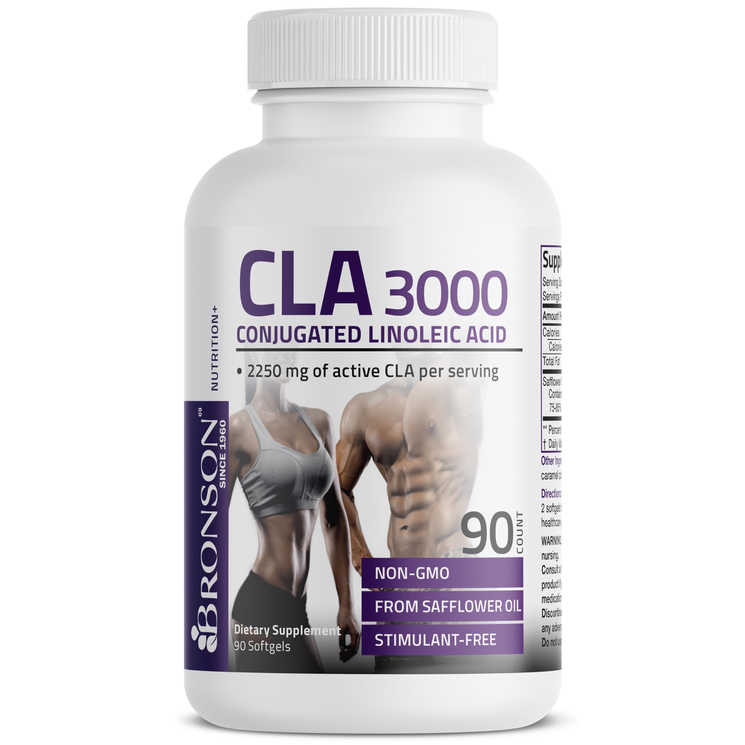 Bronson CLA 3000 clinical study graphic indicating research-backed context.