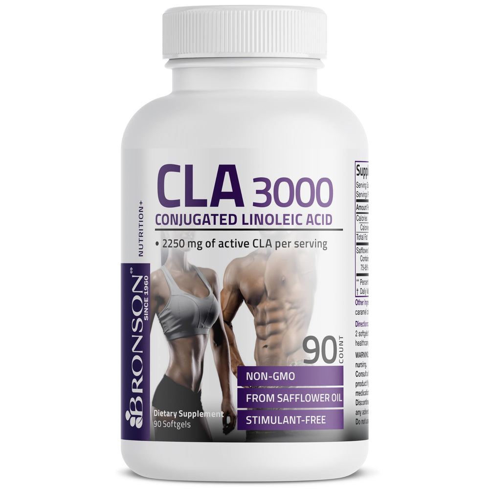 Bronson CLA 3000 clinical study graphic indicating research-backed context.