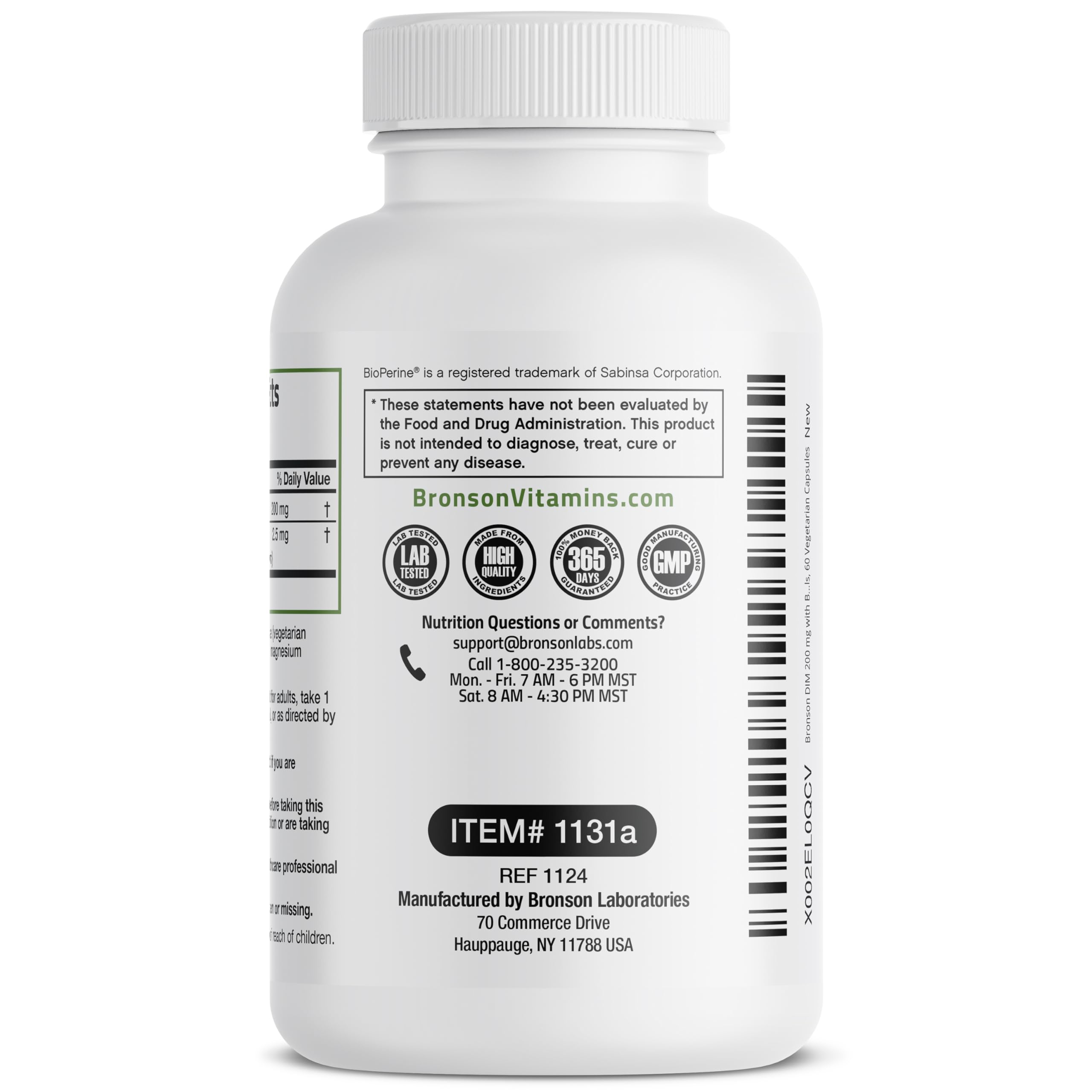 Bronson DIM 200mg packaging on a neutral surface.