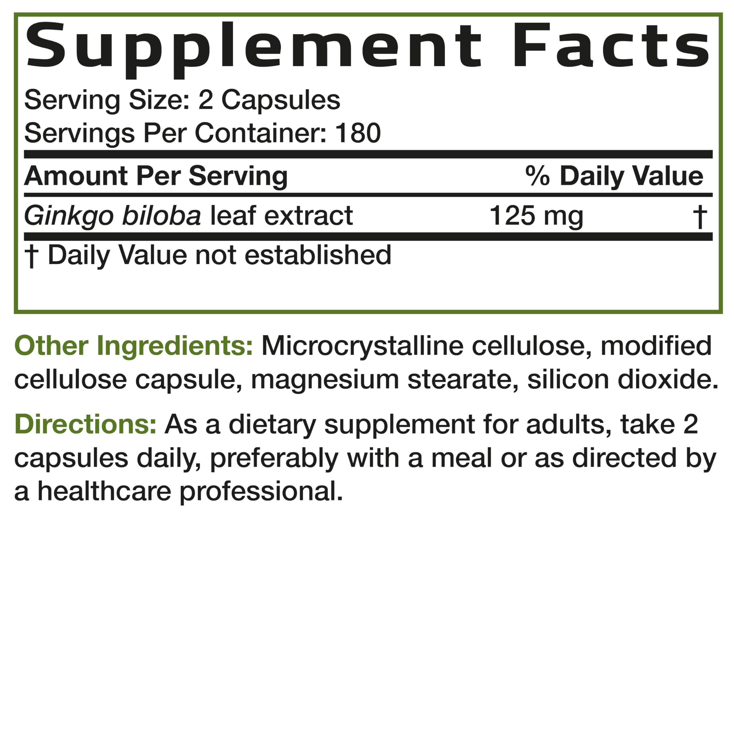 Bronson Ginkgo Biloba capsules collection for consistent daily use.