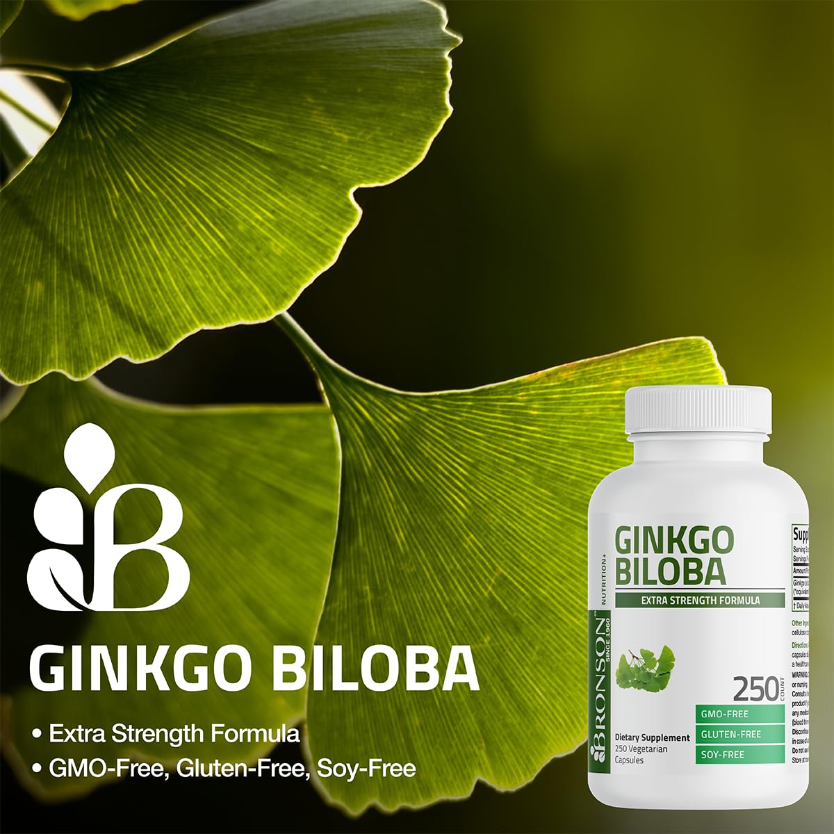 Bronson Ginkgo Biloba pill dispensing demonstrates simple, consistent dosing.