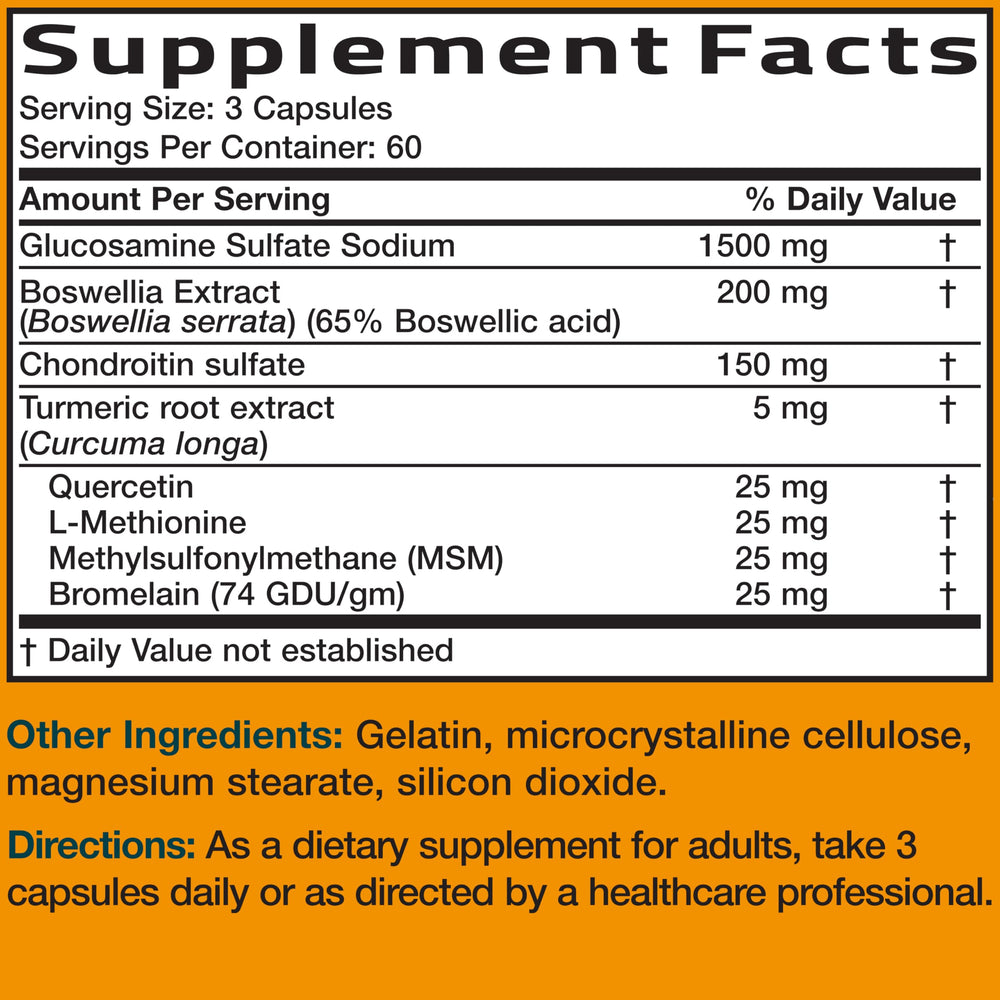 Rear label on Bronson bottle mentions non-GMO, gluten-free, soy-free claims.