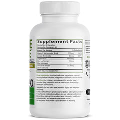 Bronson L-Lysine Defense label closeup highlighting the non-GMO formula.
