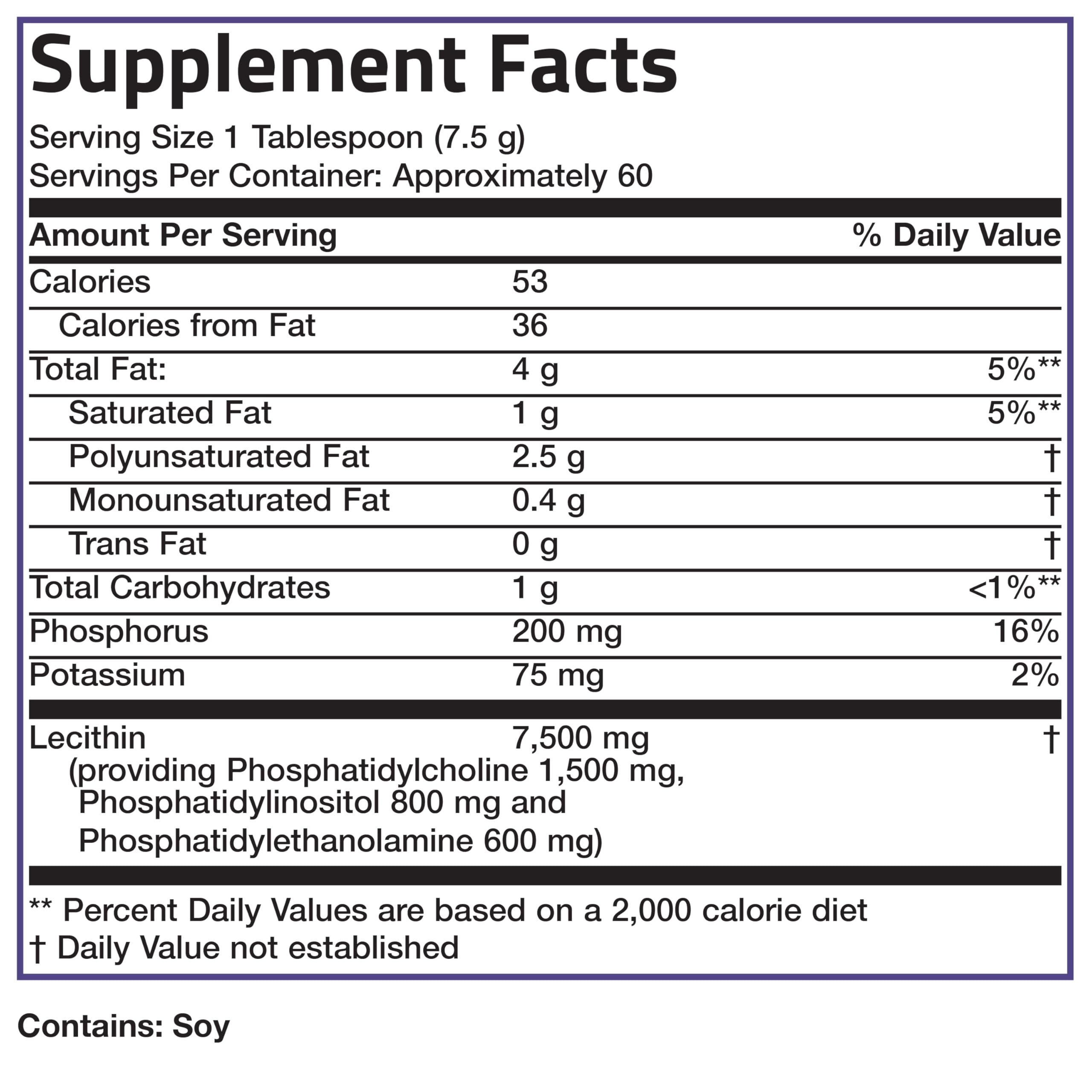 Bronson Lecithin Granules label closeup highlights quality ingredients.