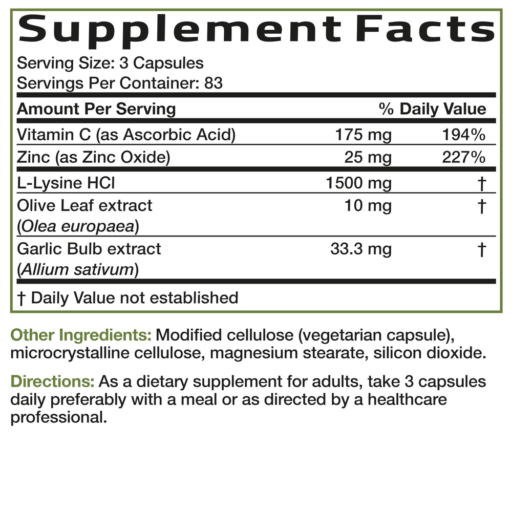 Bronson L-Lysine Defense daily use in wellness routines.