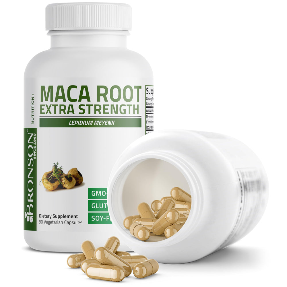Bronson Maca Root Extra supports stamina during workouts.