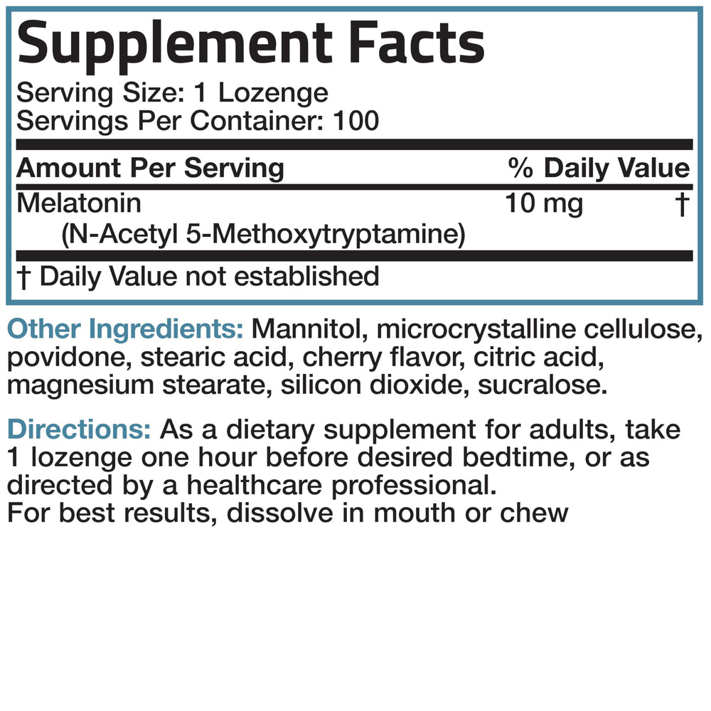 Ingredient panel on box reveals vegetarian formulation and cherry flavor.