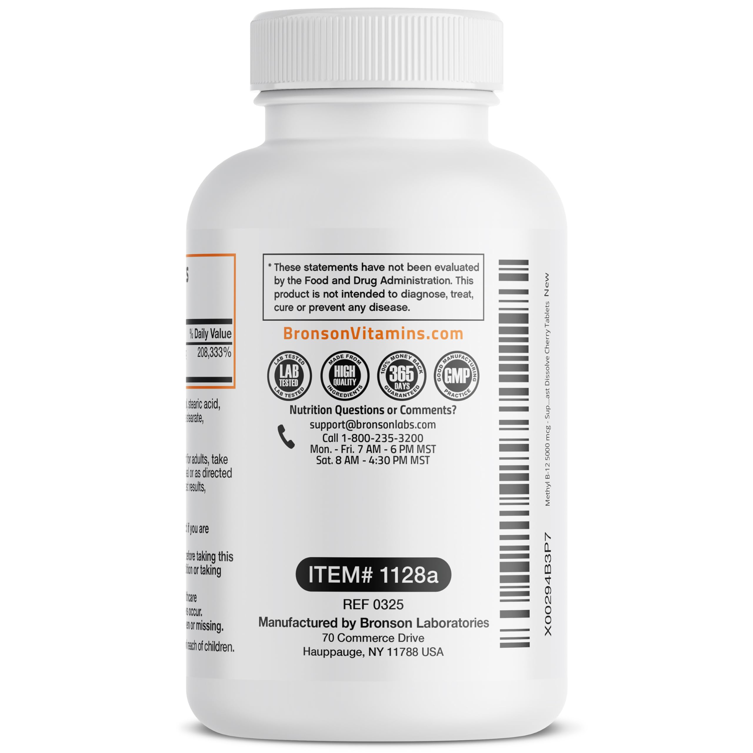 Bronson Methyl B12 lozenges on desk for daily energy and focus