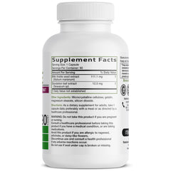 Close-up of Bronson Milk Thistle capsules for an easy daily liver health routine.