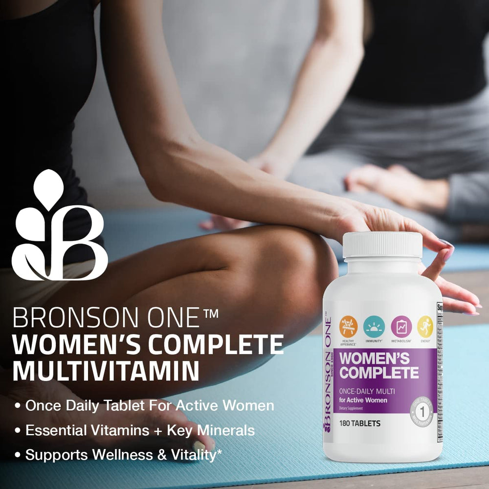 Front packaging of Bronson ONE Women’s Complete for busy lifestyles.