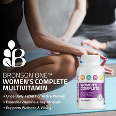 Front packaging of Bronson ONE Women’s Complete for busy lifestyles.
