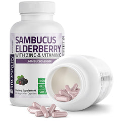 Bronson Sambucus elderberry spoon-dispense for easy dosing.