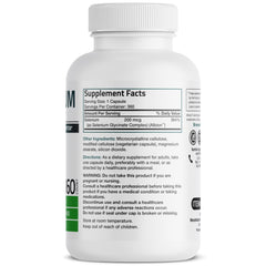 Bronson Selenium 200 mcg label ingredients shows Albion chelated minerals for better absorption