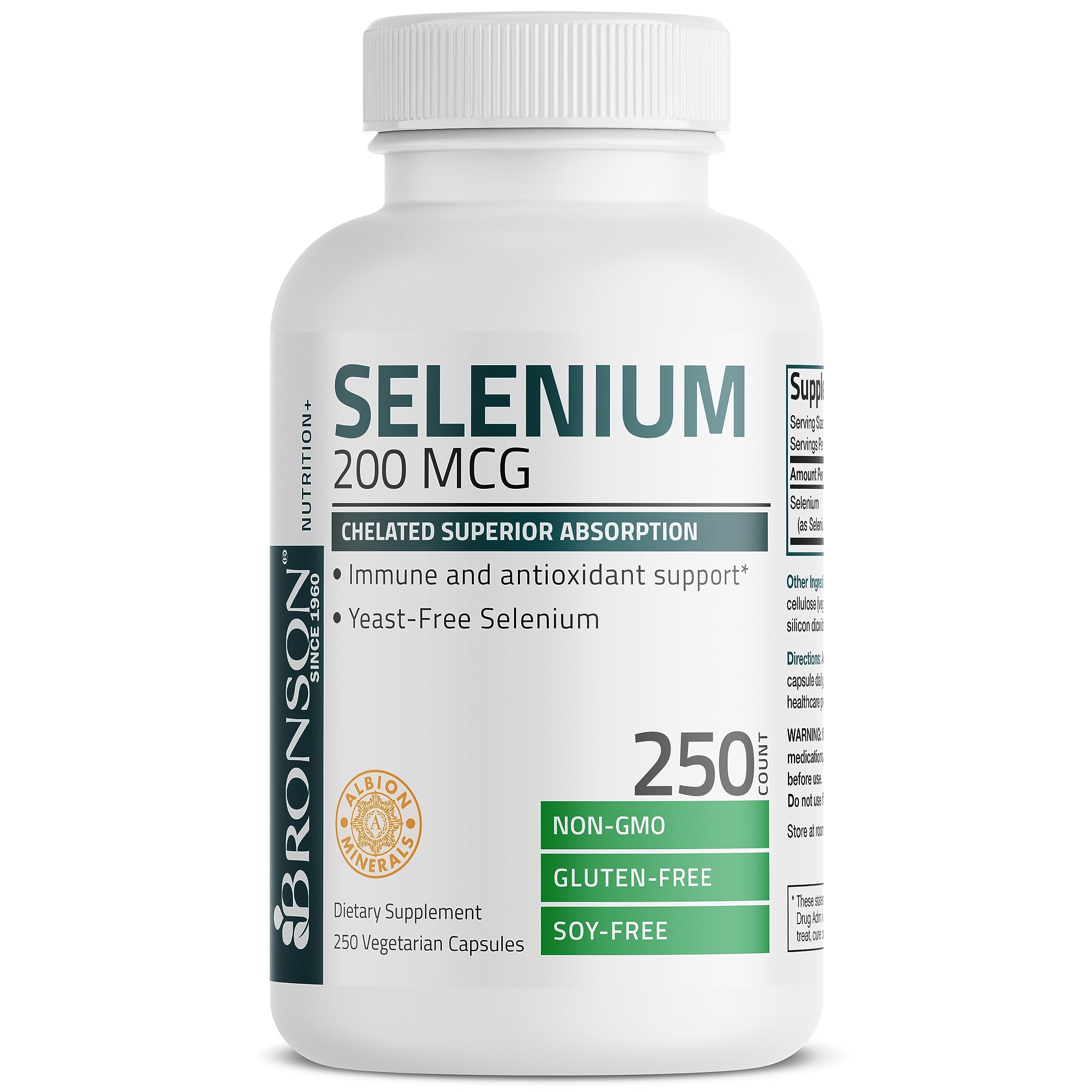 Bronson Selenium packaging and bottle ready for daily use scenario.