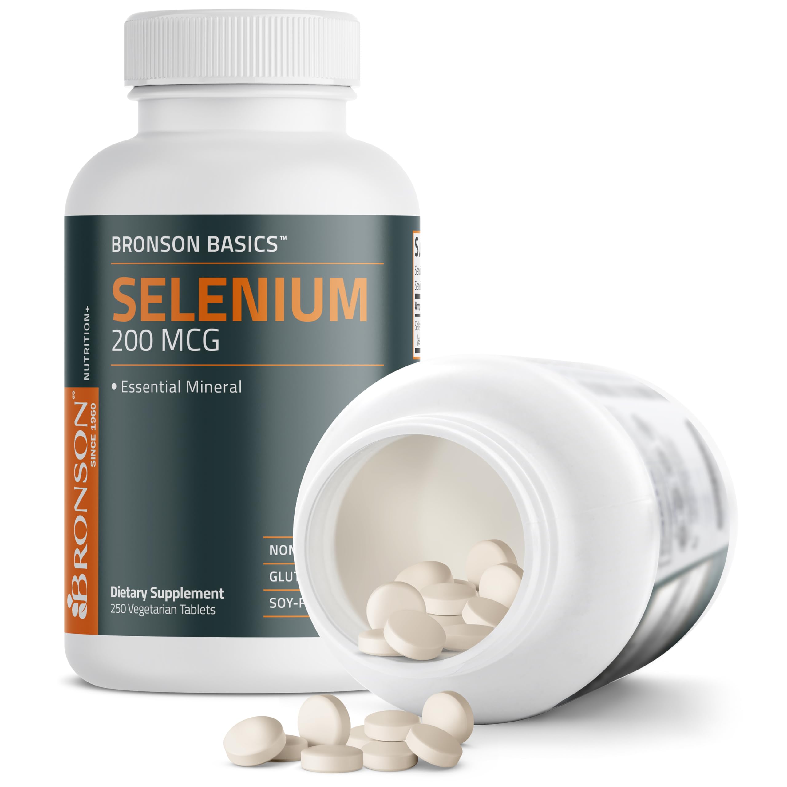 Bronson Selenium gluten-free badge visible on box