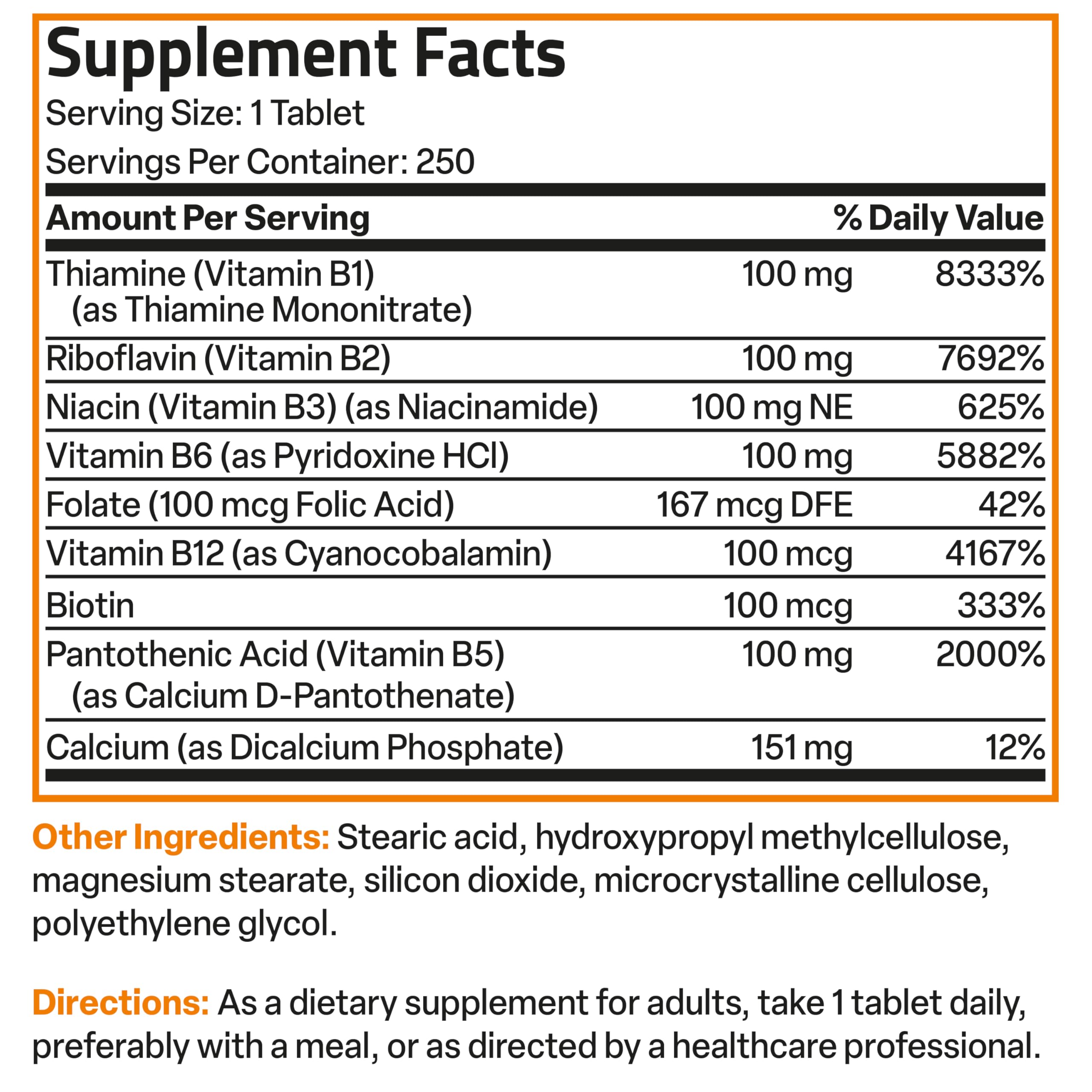 Bronson Super B 100 bottle hero emphasizes the complete B vitamin complex.
