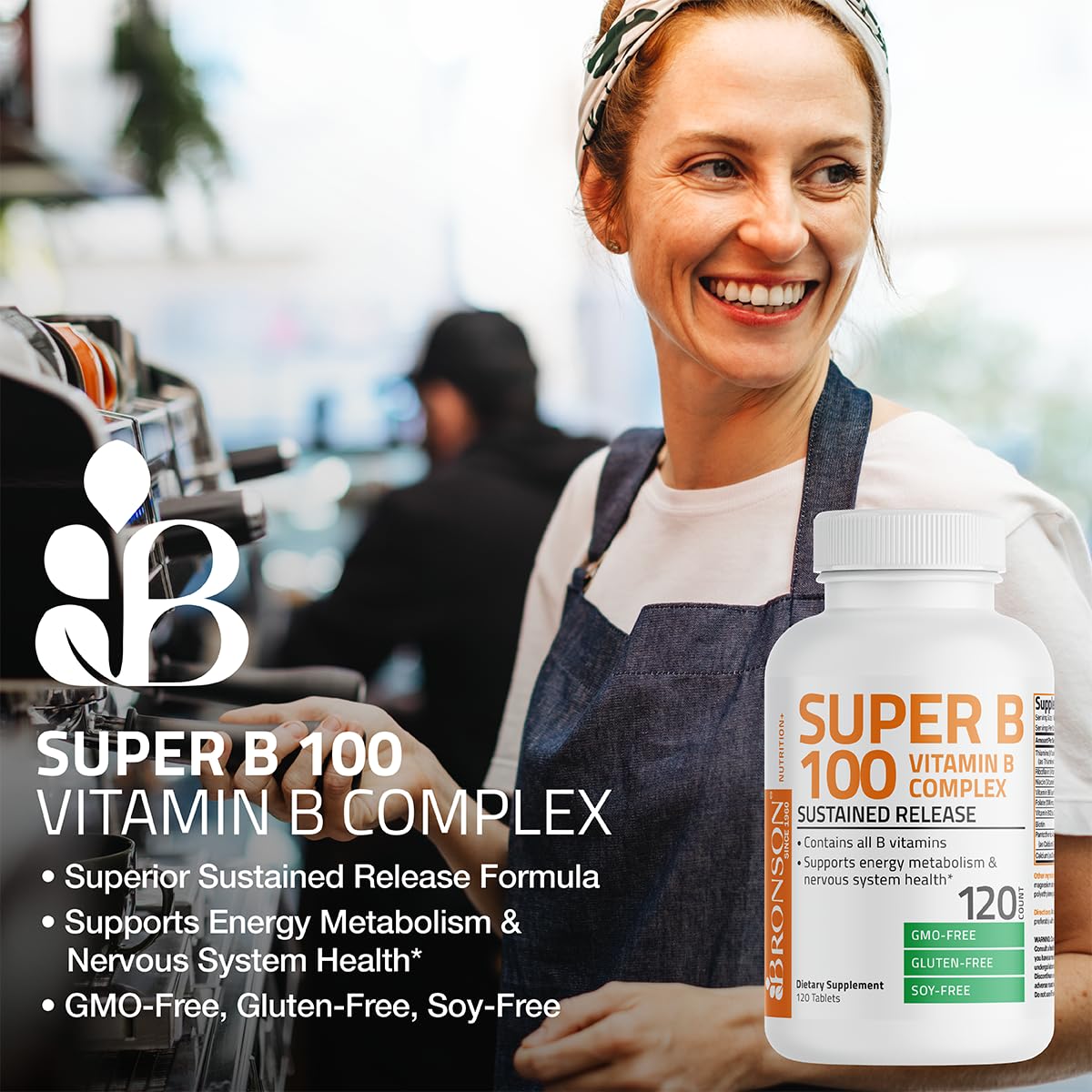 Bronson Super B100 tablet closeup highlighting texture and size