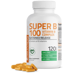 Bronson Super B100 tablet front view for steady energy release throughout the day
