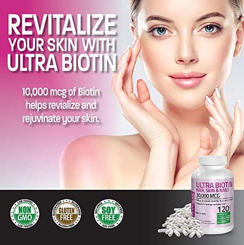 Bronson Ultra Biotin ingredients panel closeup emphasizing quality