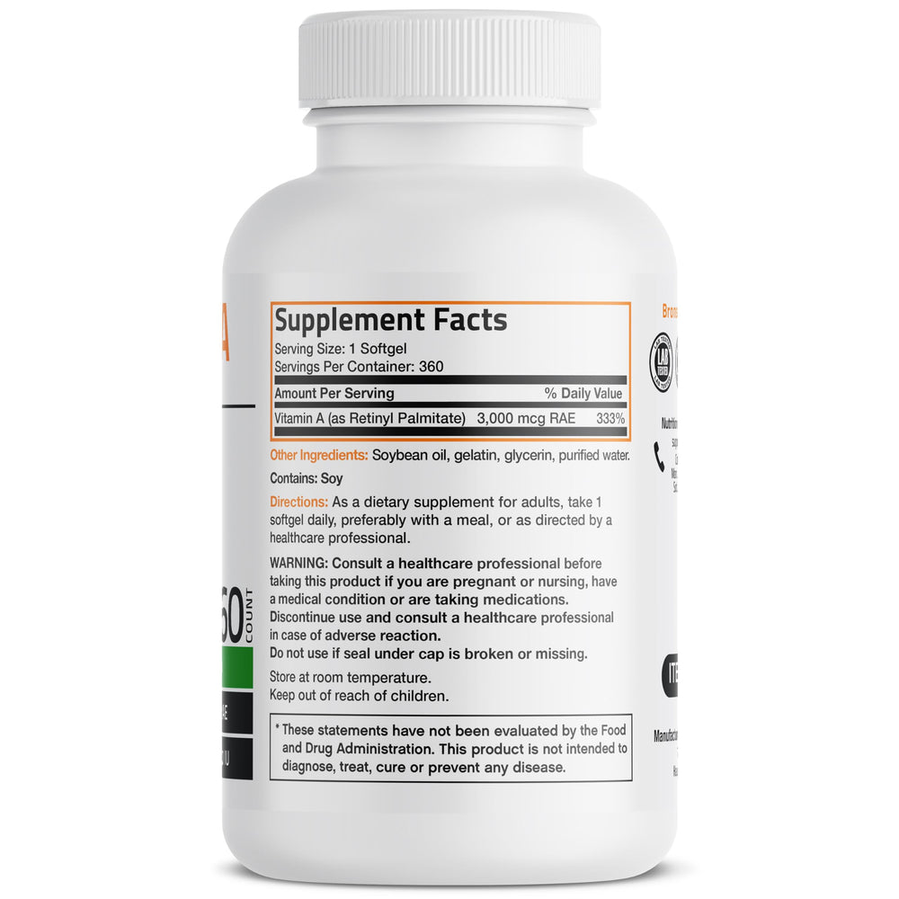 Closeup of Bronson softgels emphasizing smooth capsules for daily use.