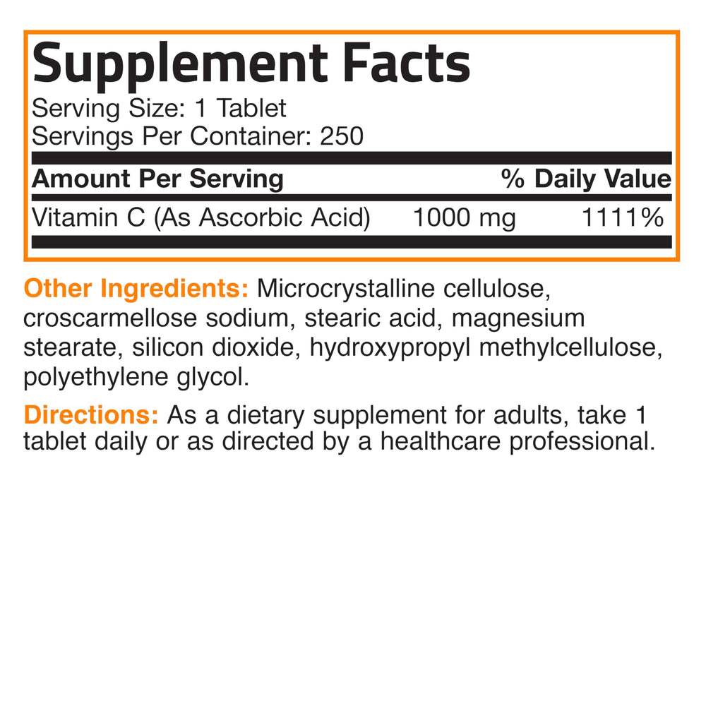 Bronson Vitamin C 1000mg production at NY cGMP facility