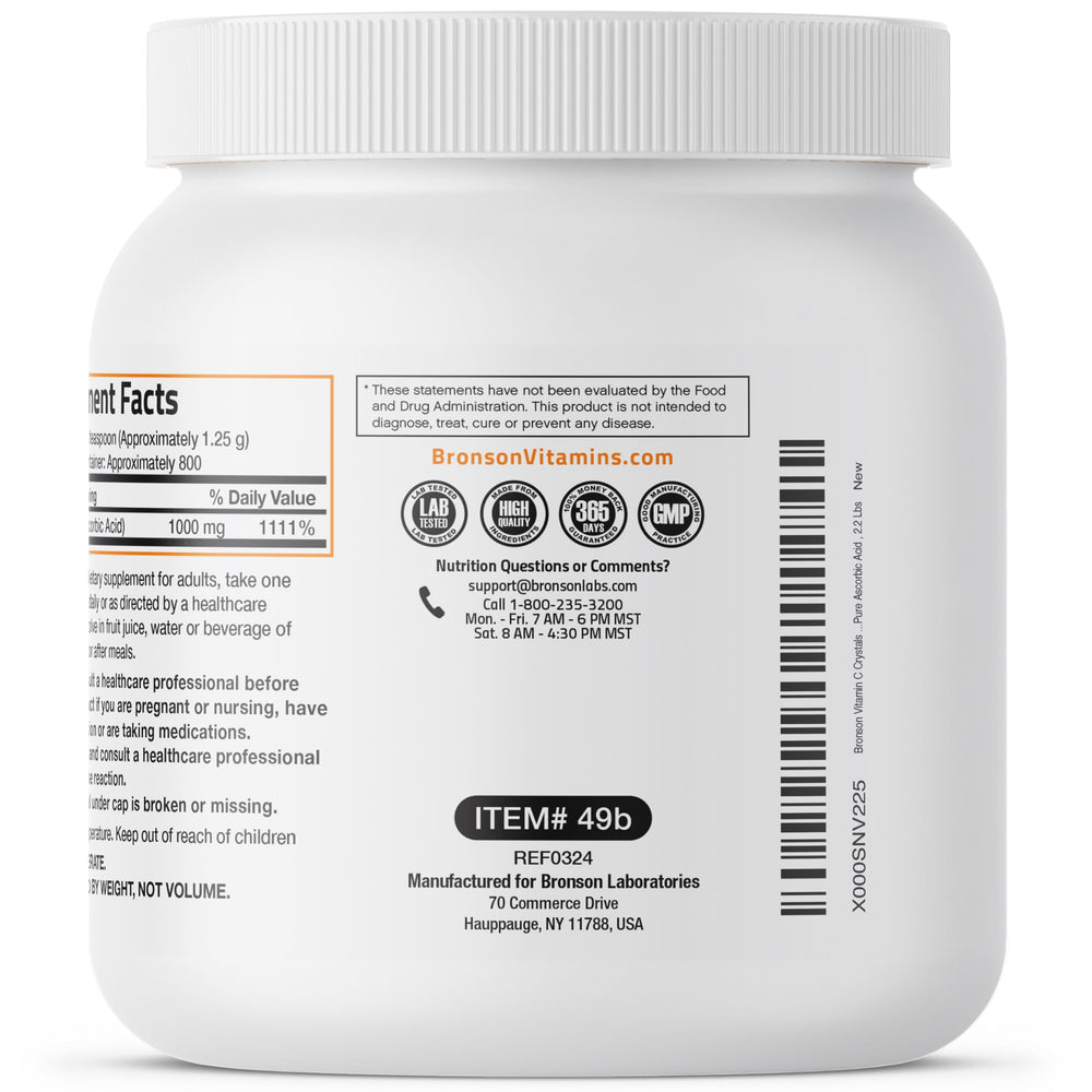 Bronson Vitamin C Powder heritage image reflecting trusted brand since 1960