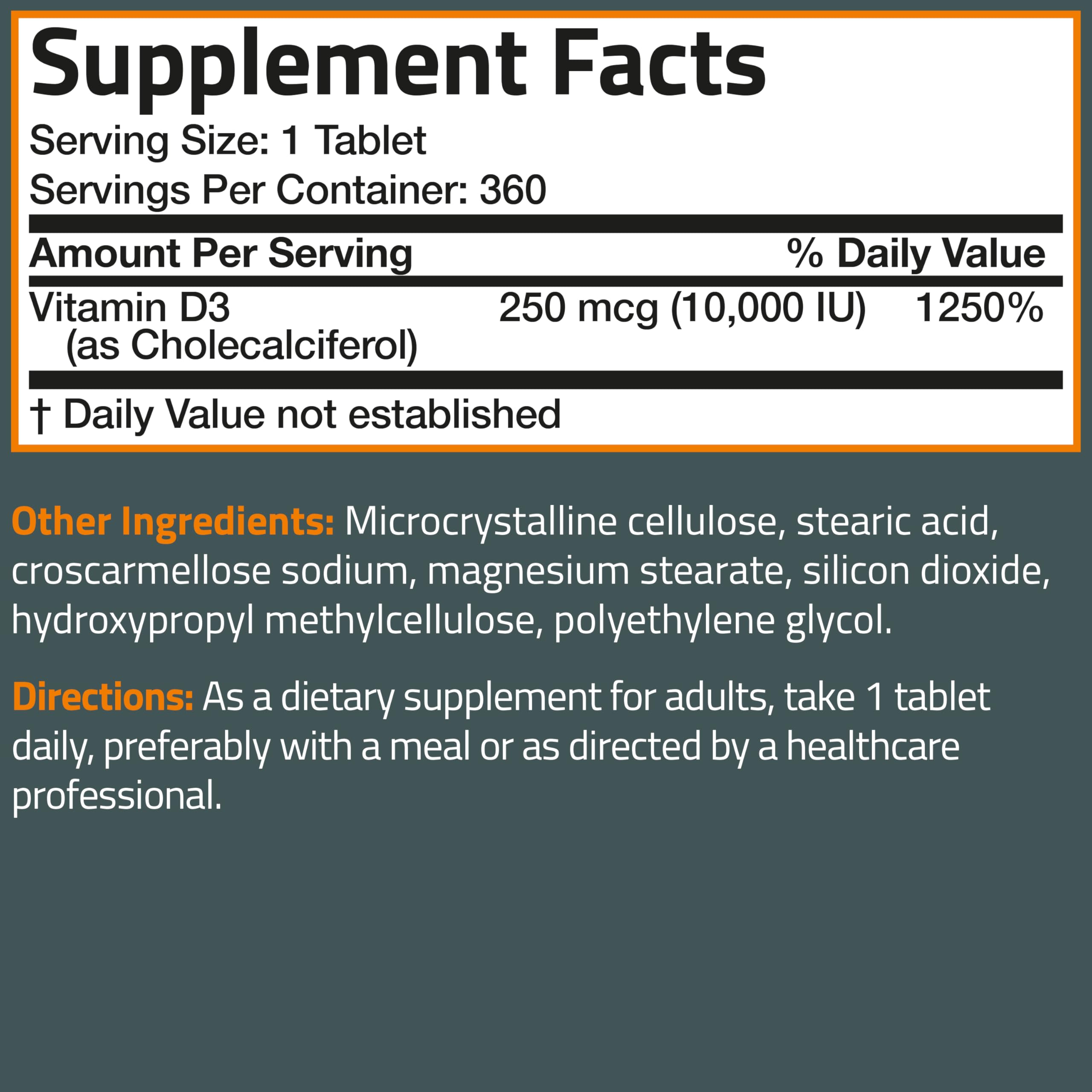 Bronson Vitamin D3 bottle pictured in a bright modern setting for daily supplementation.