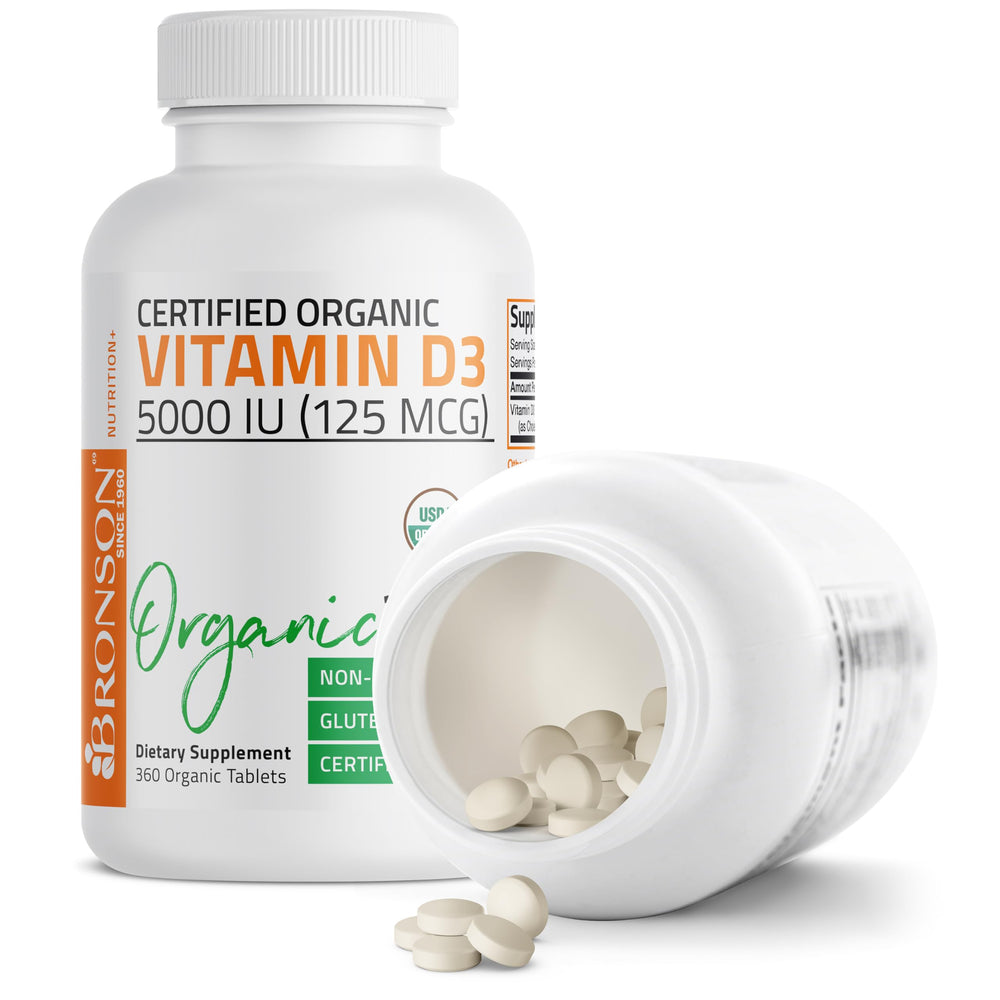 Bronson Vitamin D3 bottle on shelf conveys trusted daily wellness.