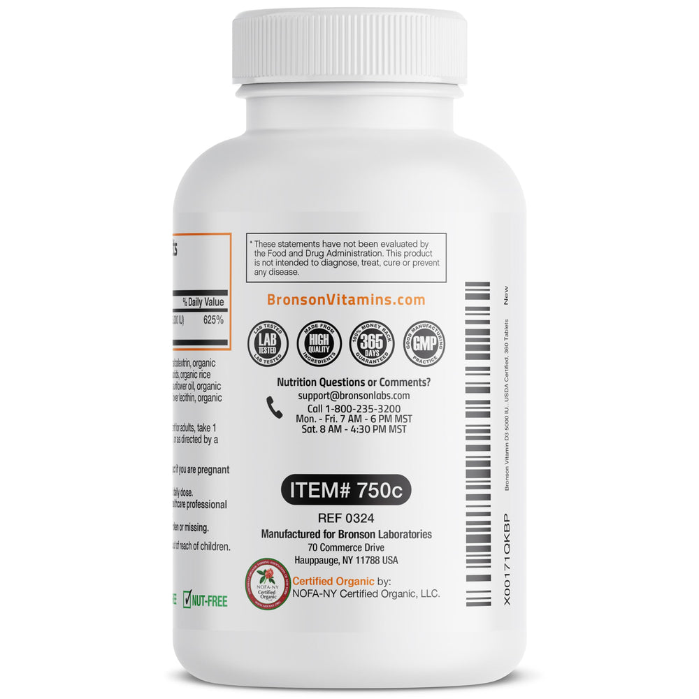 Bronson Vitamin D3 packaging communicates immune support as part of routine.