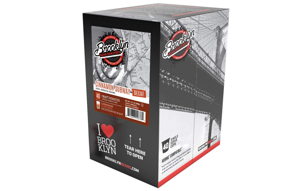 Premium, high-quality beans in Cinnamon Subway decaf pods create smooth, aromatic cups.